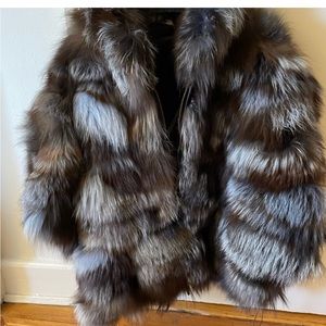 Fox fur coat